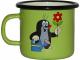 Hrnek krteček 7cm 0,25lt zelený - METALAC, smaltové