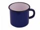 Hrnek 8cm 0,4lt modrý, smaltové