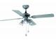 Stropní ventilátor se světlem JACA stříbrný